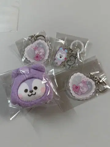BT21 MANG J-hope 키링 헤어핀 표식 참