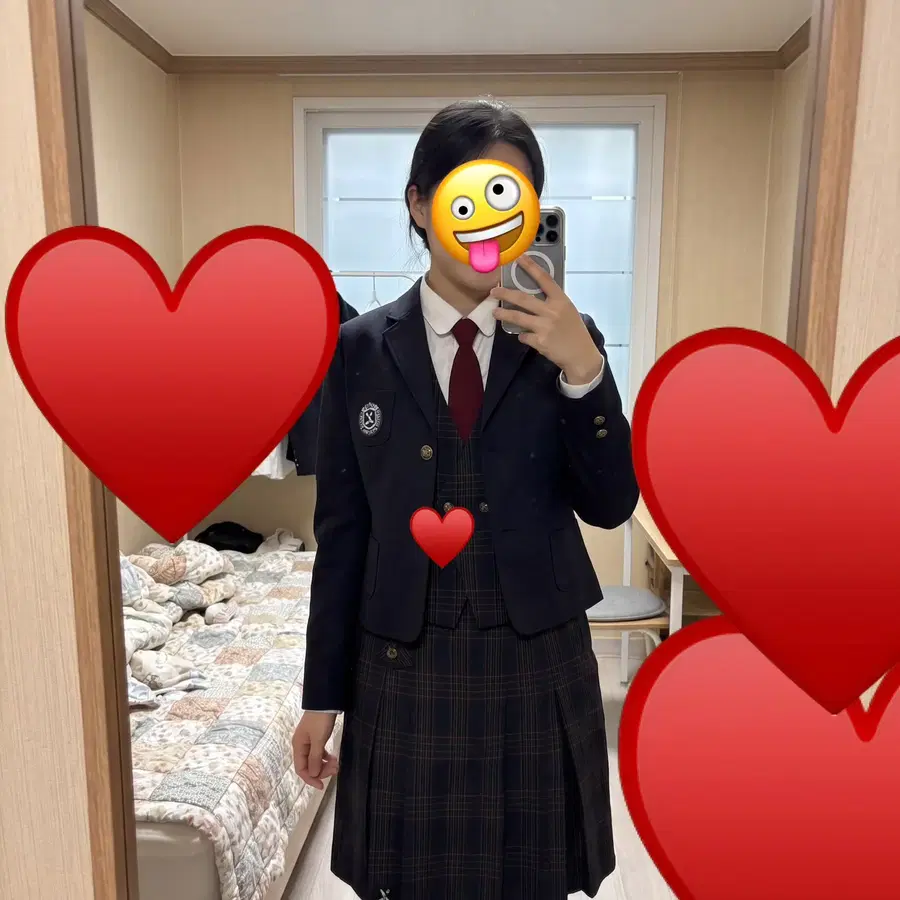 압구정중 여자 동복 교복세트