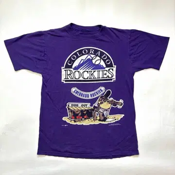 95s MLB COLORADO ROCKIES 태즈메이니아 데빌 티셔츠 M