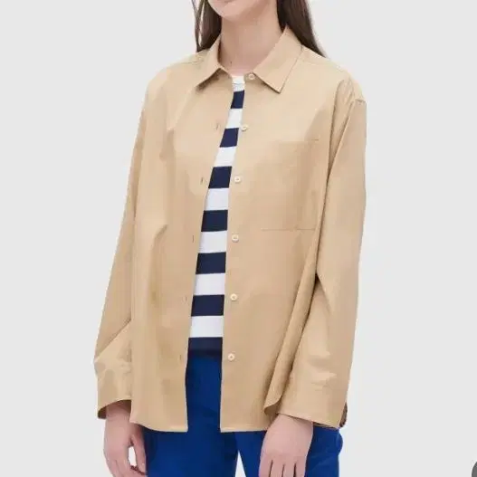 빈폴 레이디스 자수 베이지 셔츠 66
