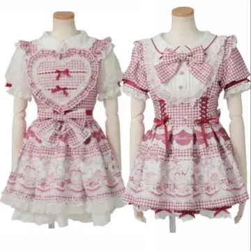 LIZLISA sweet gingham tea room 레드