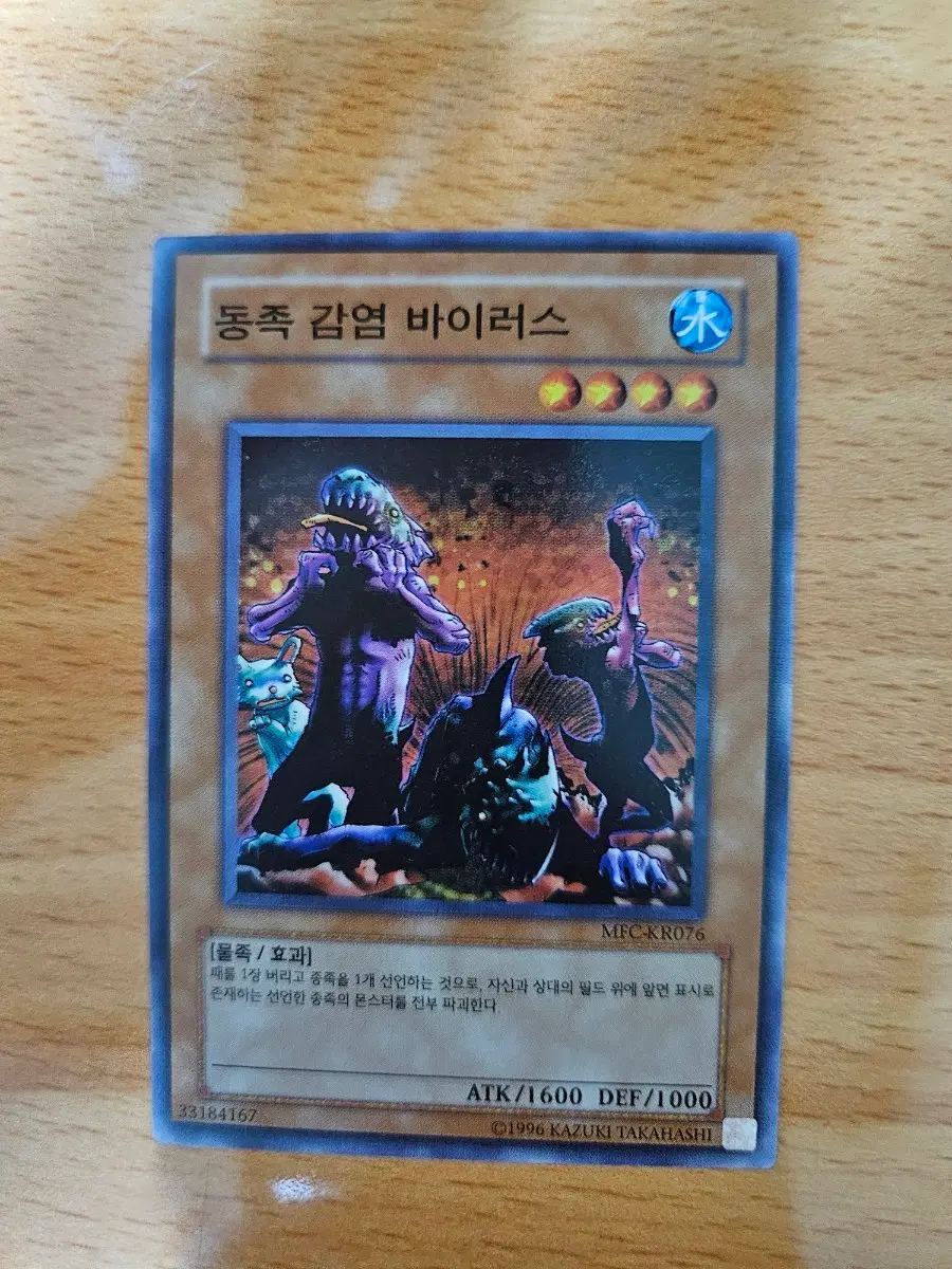 동족 감염 바이러스 카드