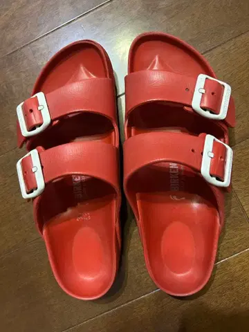 버켄스탁 애리조나 빨간색 레드 37