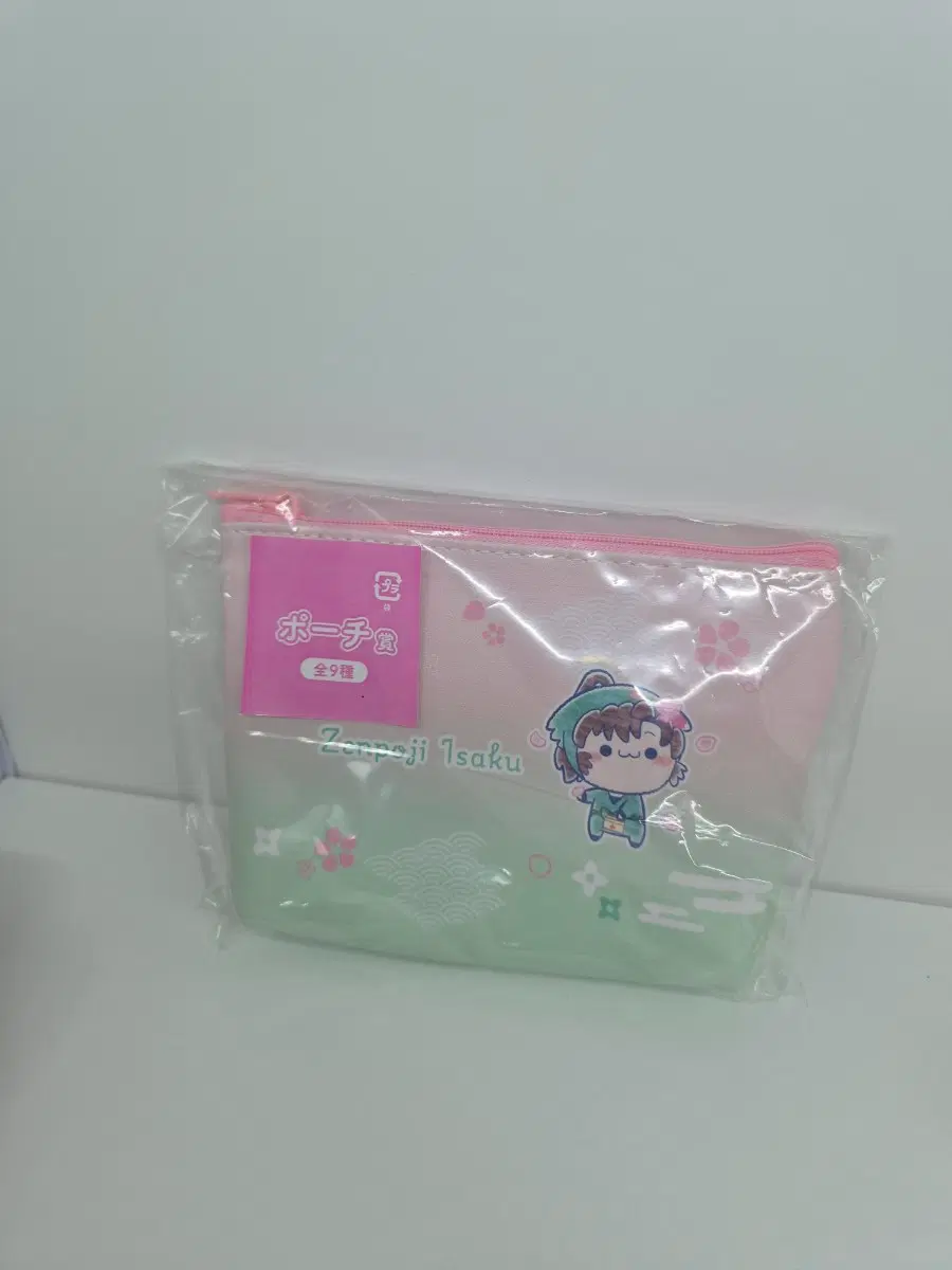 3종 일괄 닌타마 란타로 닌자보이 란타로 젠포우지 이사쿠 모찌피코 쿠지 파우치+뱃지+클리어 카드 스티커