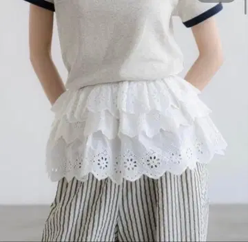 LOWRYS FARM 멀티 레이스 스캘럽 벨트