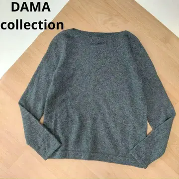 새상품급 DAMA collection 캐시미어 100% 니트 풀오버 그레이