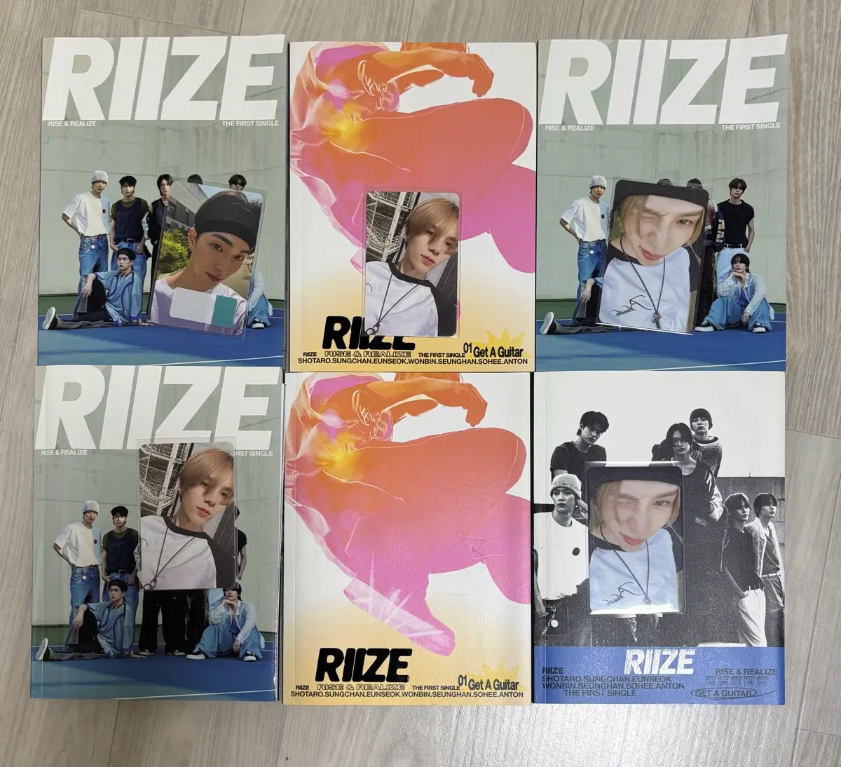 라이즈 RIIZE 1집 싱글 앨범 Get A Guitar 앨범 6종 세트