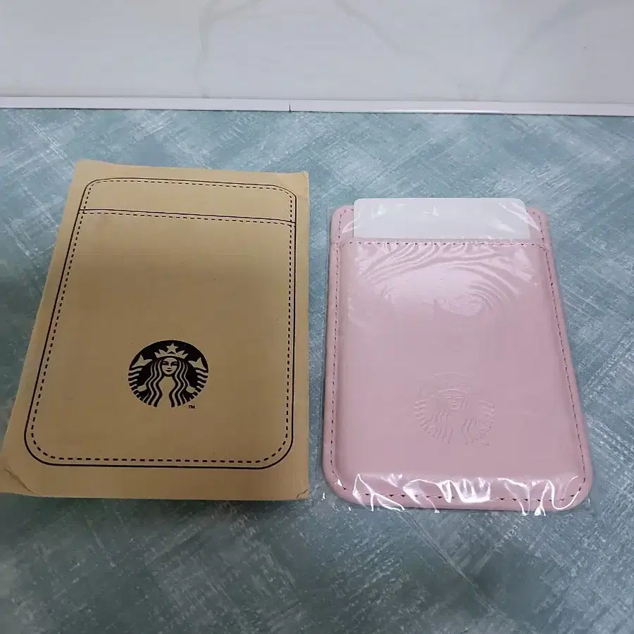 스타벅스 카드 지갑 핑크