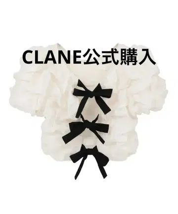 CLANE W 페이스 클라우드 퍼프 슬리브 탑스