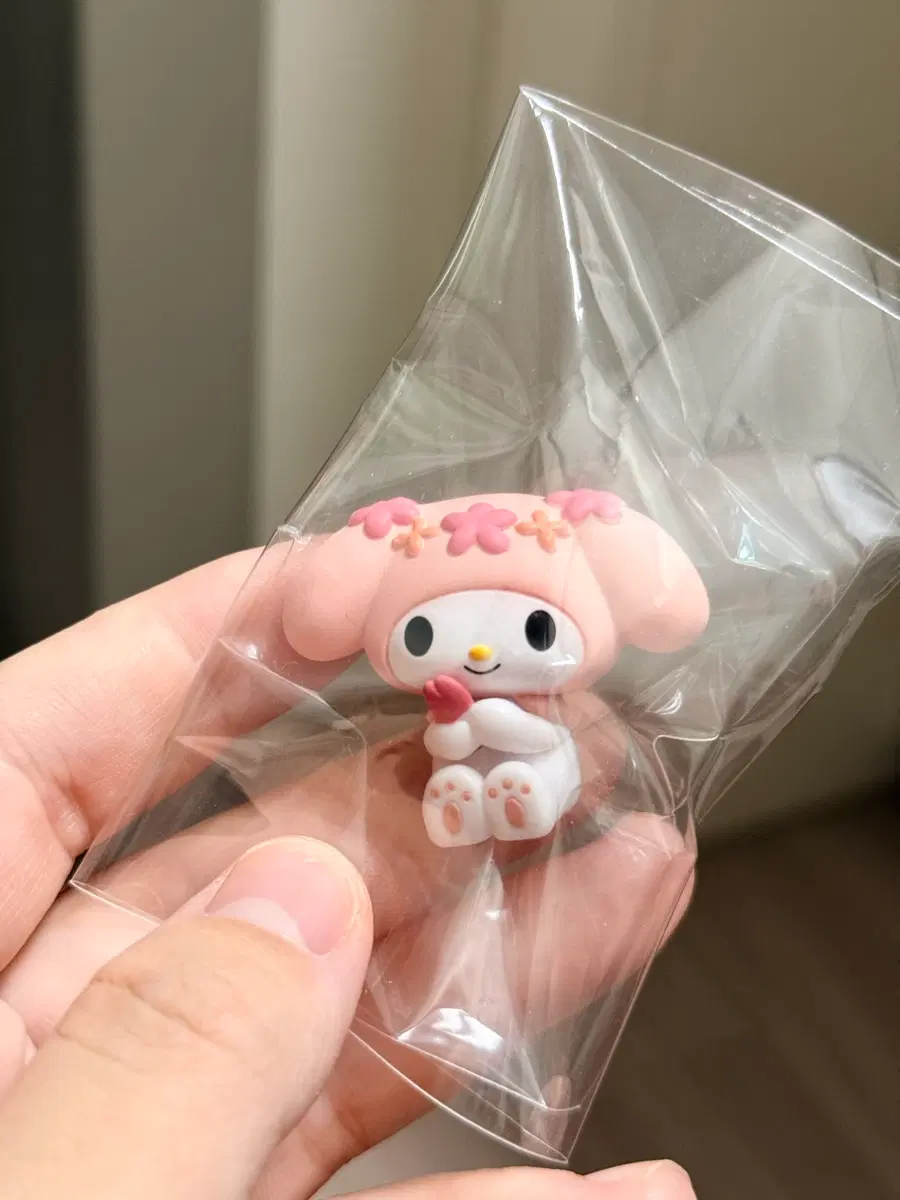 산리오 마이멜로디 핑크 꽃 가챠