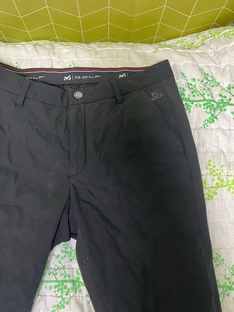 밀레 골프 블랙 골프 바지 84