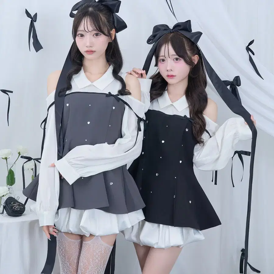 허니시나몬 스톤 페플럼 셋업