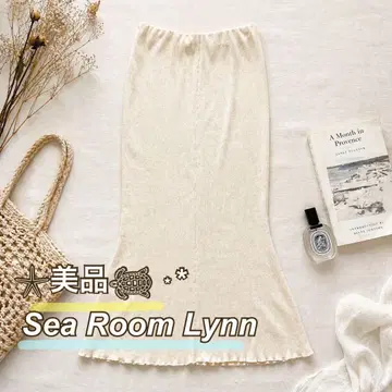 새상품급 Sea Room Lynn 린넨 혼방 코튼 머메이드 플레어 스커트