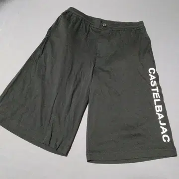 CASTELBAJAC 하프 팬츠 블랙 로고