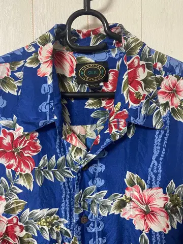 HAWAIIAN SILK COMPANY 알로하 셔츠 하이비스커스 실크
