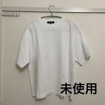BEAMS HEART 크루넥 와이드 T셔츠 화이트
