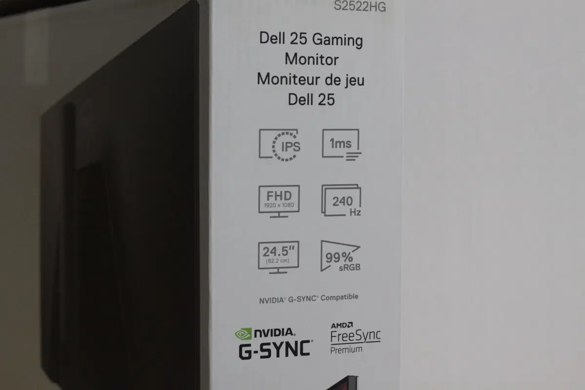 Dell 25 게이밍 모니터 S2522HG FHD 240Hz