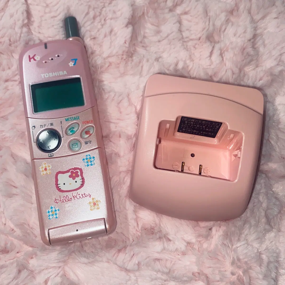 고전 키티 폰 헬로키티 산리오 일본 모형폰 목업폰 도코모 갸루폰 피처폰 y2k