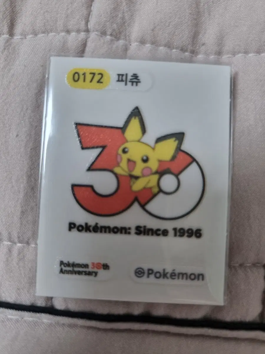 포켓몬 30주년 피츄 띠부씰