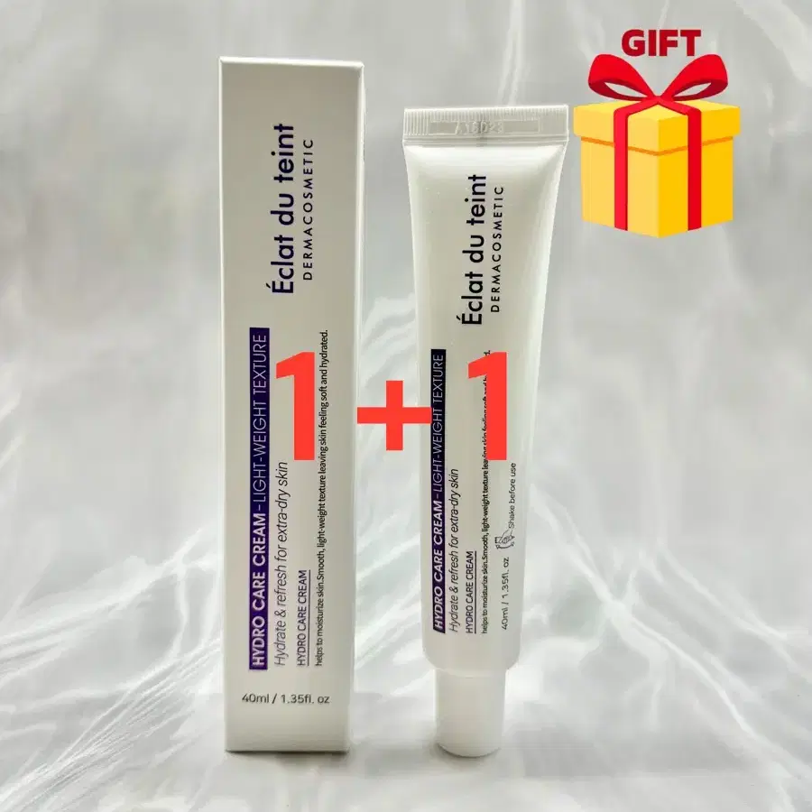 2개 우체국당일발송 에끌라뒤땅 하이드로 케어 크림 40ml 에스테틱 물광 재생 크림
