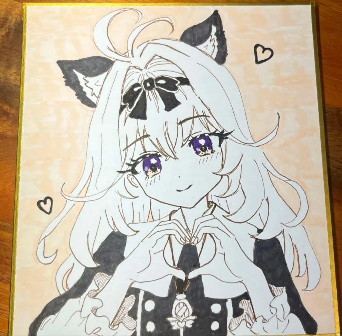 프리큐어 아르카나 손그림 색지