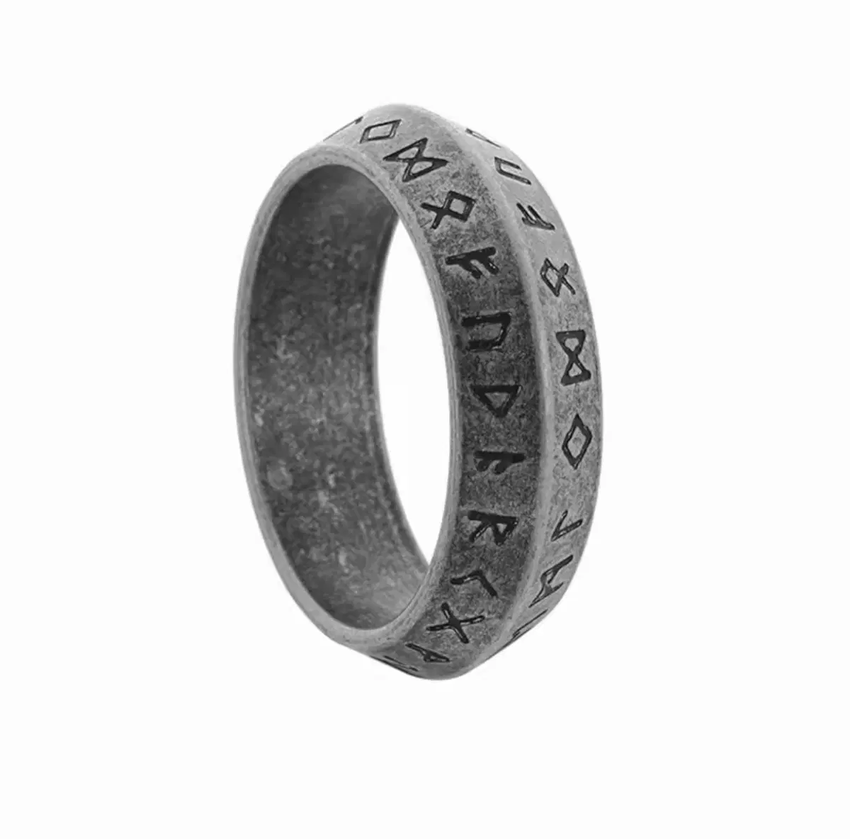 오디세이느낌 바이킹 노르웨이 Futhark 룬 반지 (스테인레스스틸)