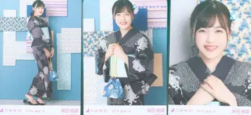 노기자카46 회장 한정판 시바타 유나 2019 July-II 유카타 3장 세트