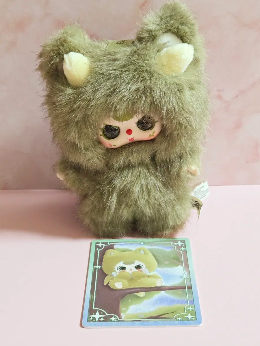 베이비쓰리 와룡룡 카키 키링