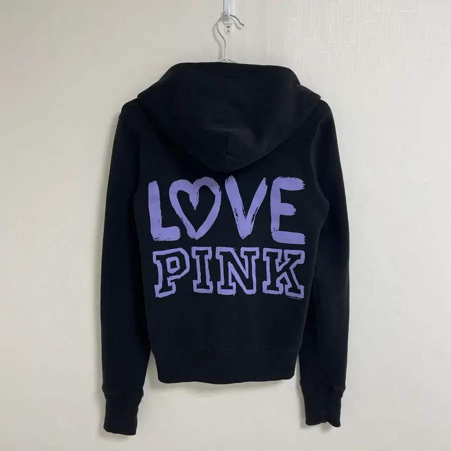 Y2K 핏 빅토리아 시크릿 LOVE PINK 로고 후드집업