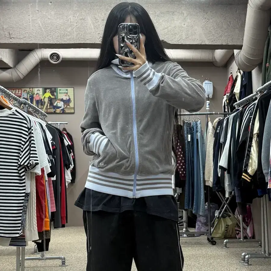 아디다스 테리 집업 트랙탑 S193