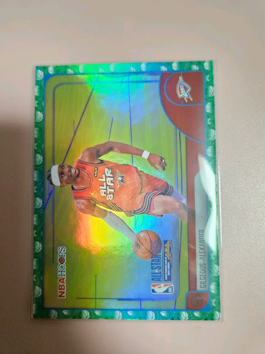 NBA)샤이 길저스 알렉산더 2025 Topps 올스타 그린 Foil 카드
