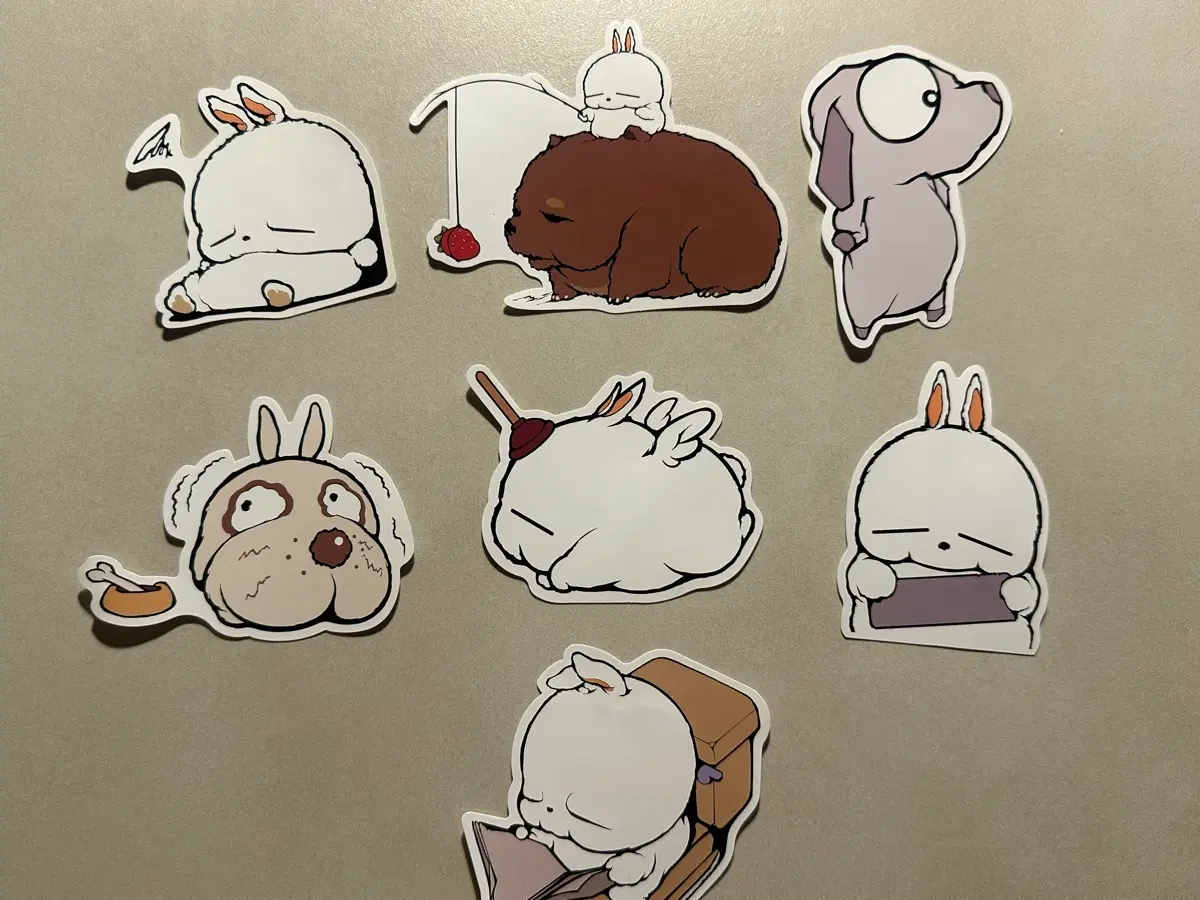 마시마로 조각스티커 7종