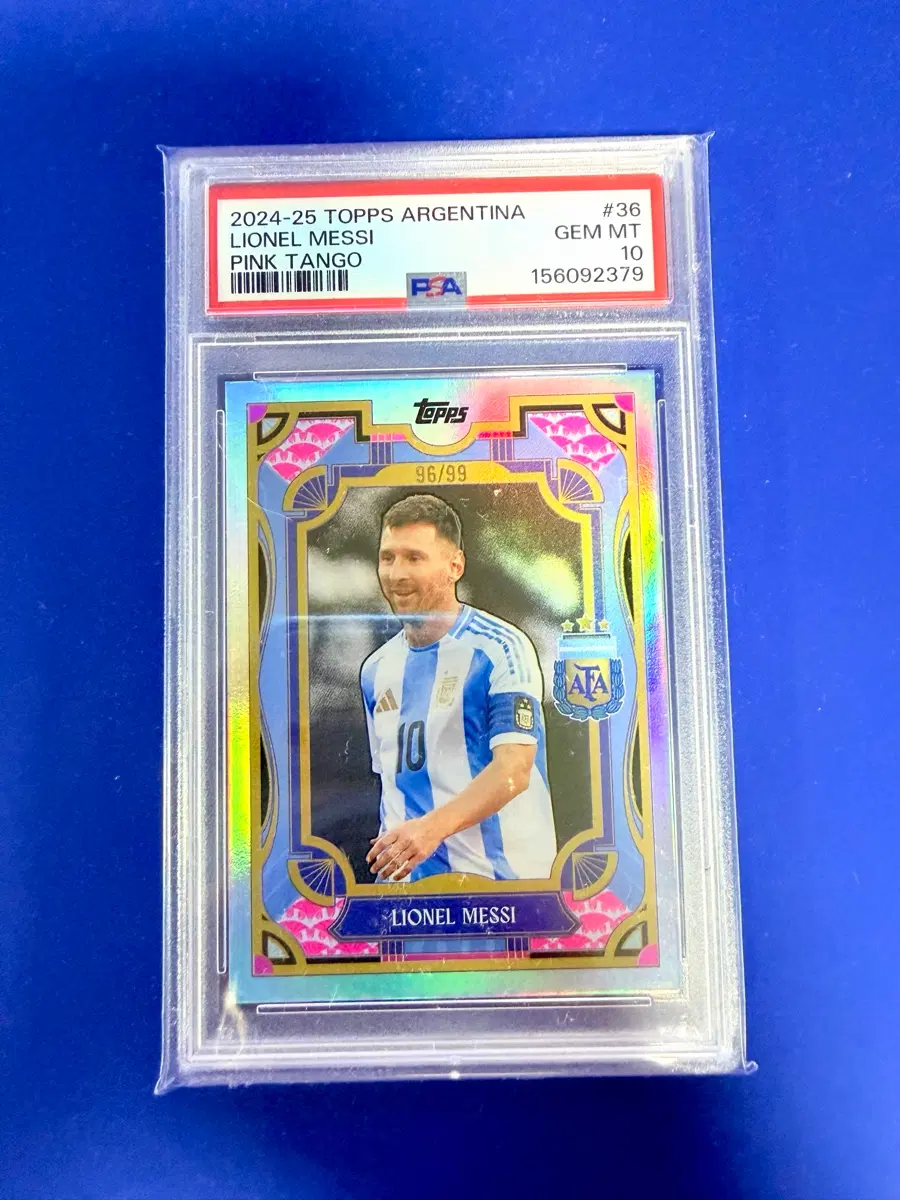 스포츠카드 TOPPS 탑스 리오넬 메시 Lionel Messi 99한정 PSA10 카드