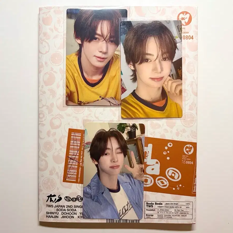 TWS SODA SODA 한진 타워레코드 특전 + 투어스 소다소다 일본 한정 리미티드 앨범 A버전