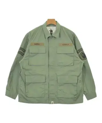 A BATHING APE 밀리터리 블루종 남성용