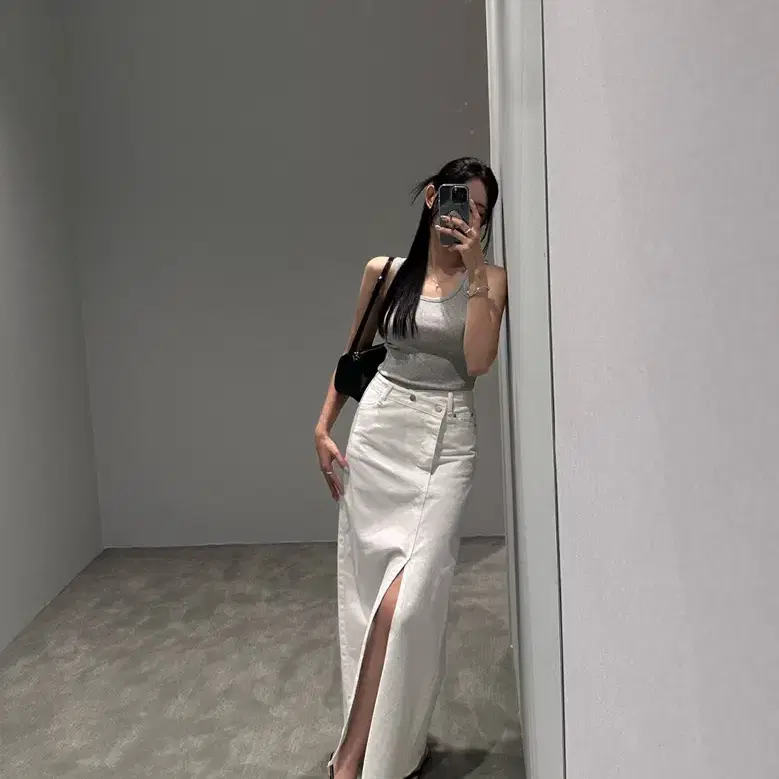 비브앤러브 롱코튼치마