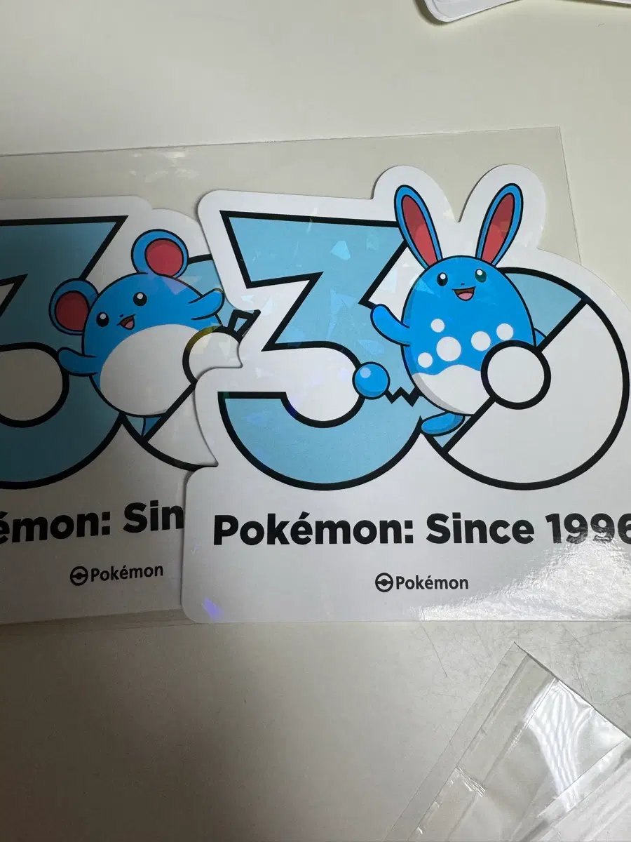 포켓몬 30주년 로고 스티커 마릴 마릴리 세트