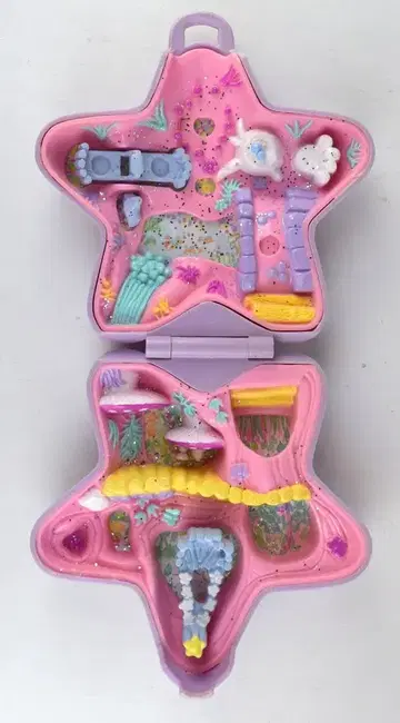 Bluebird Polly Pocket 요정의 나라 컬렉션 무지개 마법의 주문 광장/Fairy Wishing World 1992