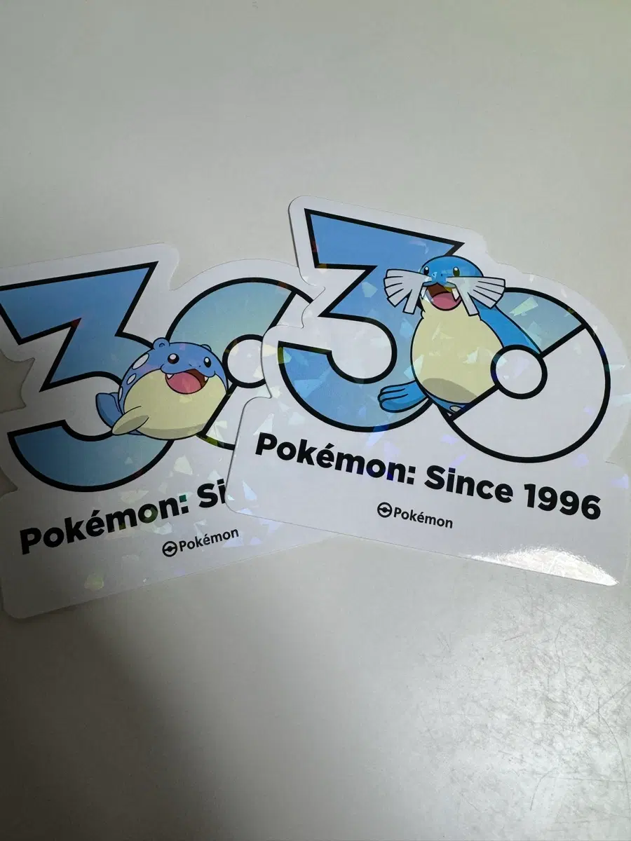 포켓몬 30주년 로고 스티커 대굴레오 씨레오 세트