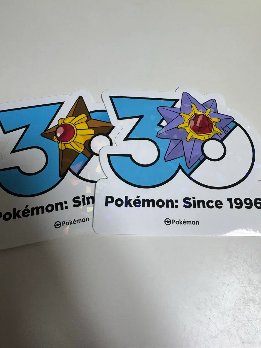 포켓몬 30주년 로고 스티커 별가사리 아쿠스타 세트