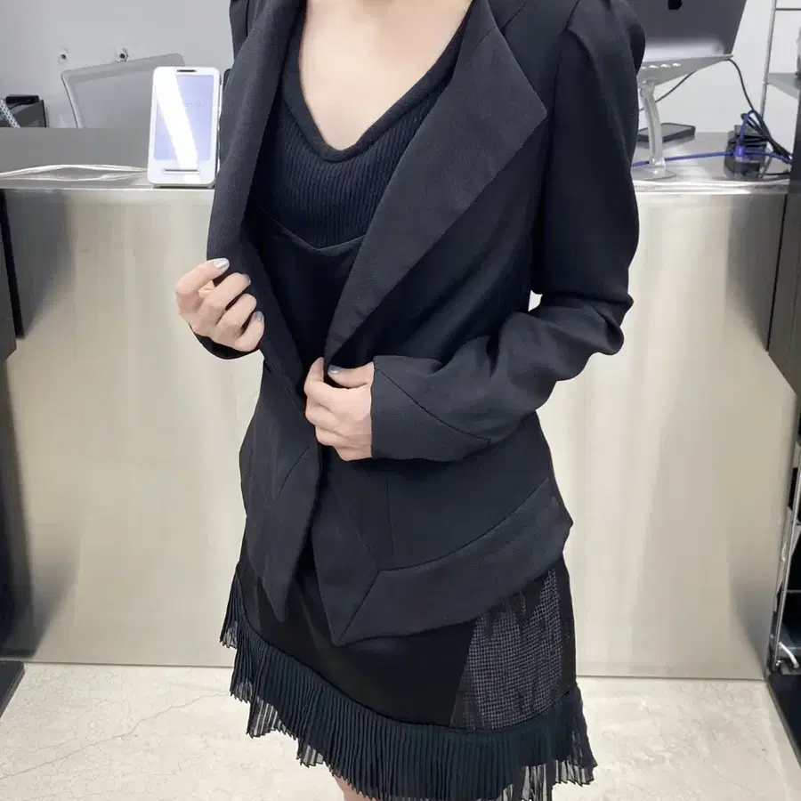 샤론 워솝 블레이저 자켓