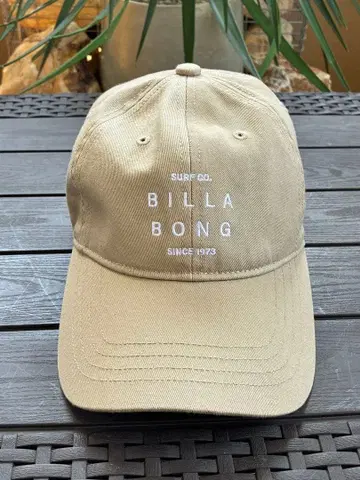 BILLABONG 빌라봉 베이지 캡 로고 자수 남성용 여성용