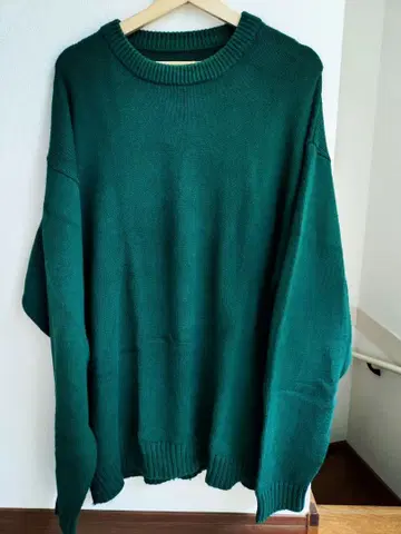 90년대 올드 에디 바우어 코튼 니트 그린 XL LLBEAN