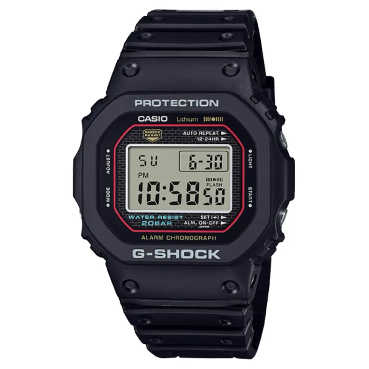 지샥 [G-SHOCK DW-5000R] 오리지널 근본 빨테 (S급)