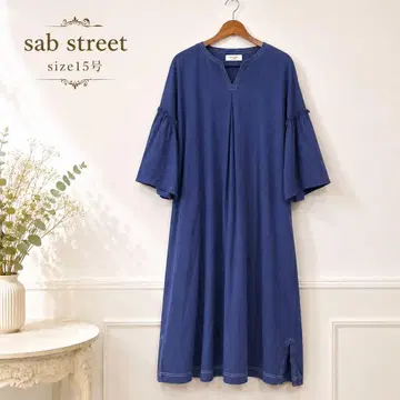 V 새상품급 sab street 네이비 원피스 15호