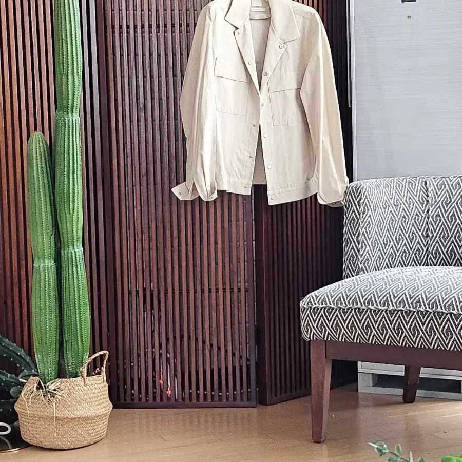 유메르 옴므 셔츠자켓 베이지