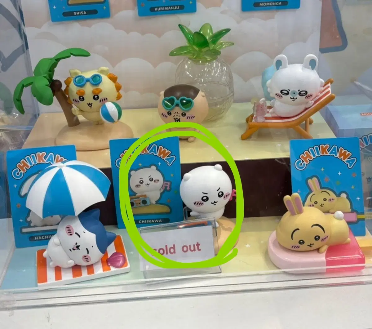미니소 치이카와 여름 랜덤피규어 치이카와