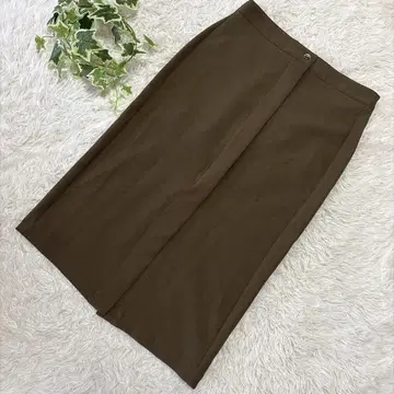 택 포함 미사용 새상품 ZARA 타이트 스커트 L 브라운 심플 고급