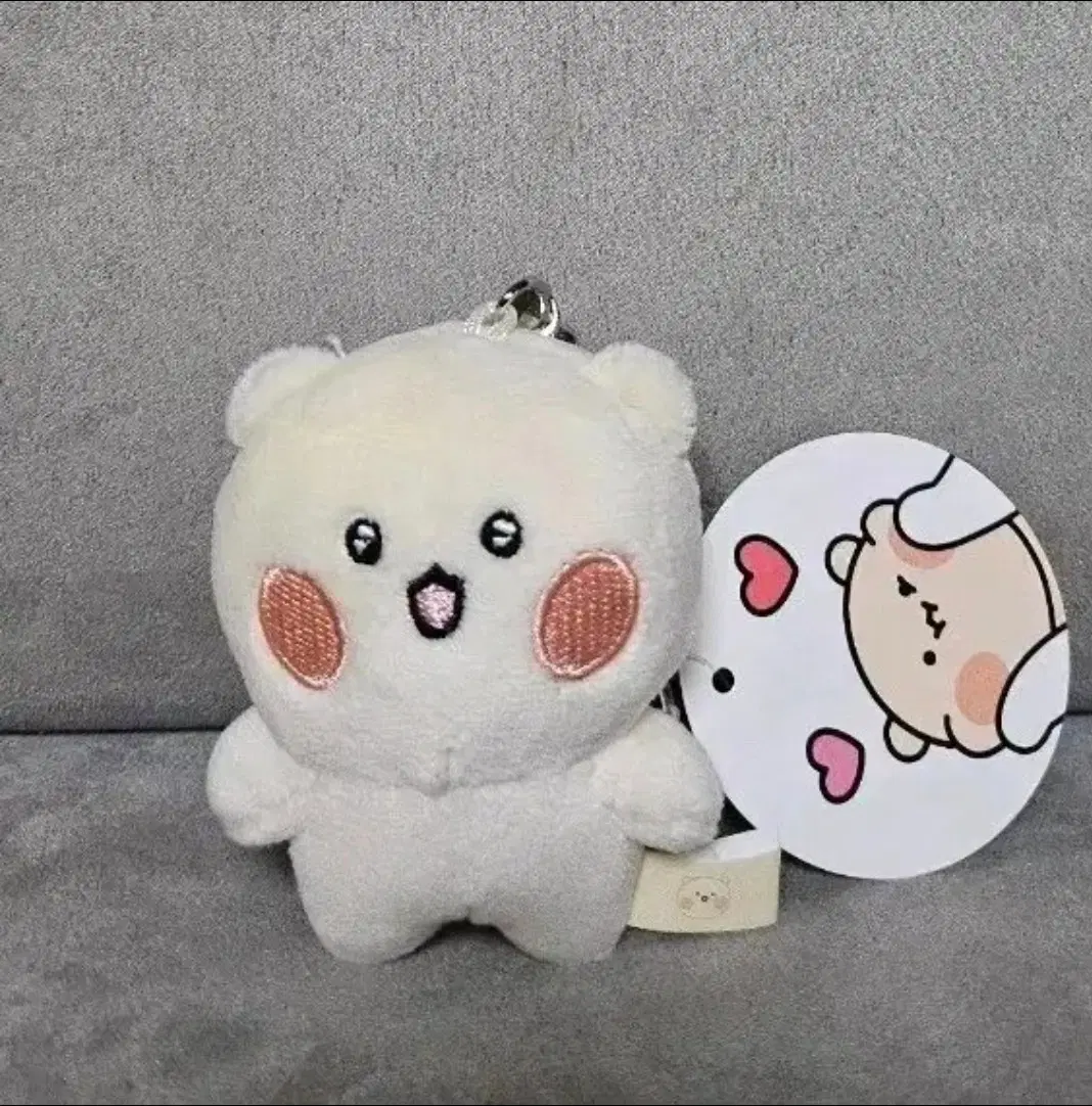 곰돌찡 토끼찡 곰돌찡 8cm 키링 인형