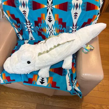 커다란! 악어 봉제 인형 100cm 화이트